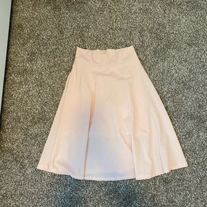 Blush Pink Midi Skirt